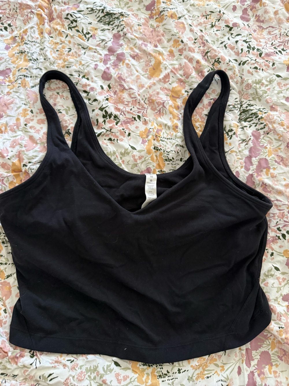 Lulu lemon align black top size 10
